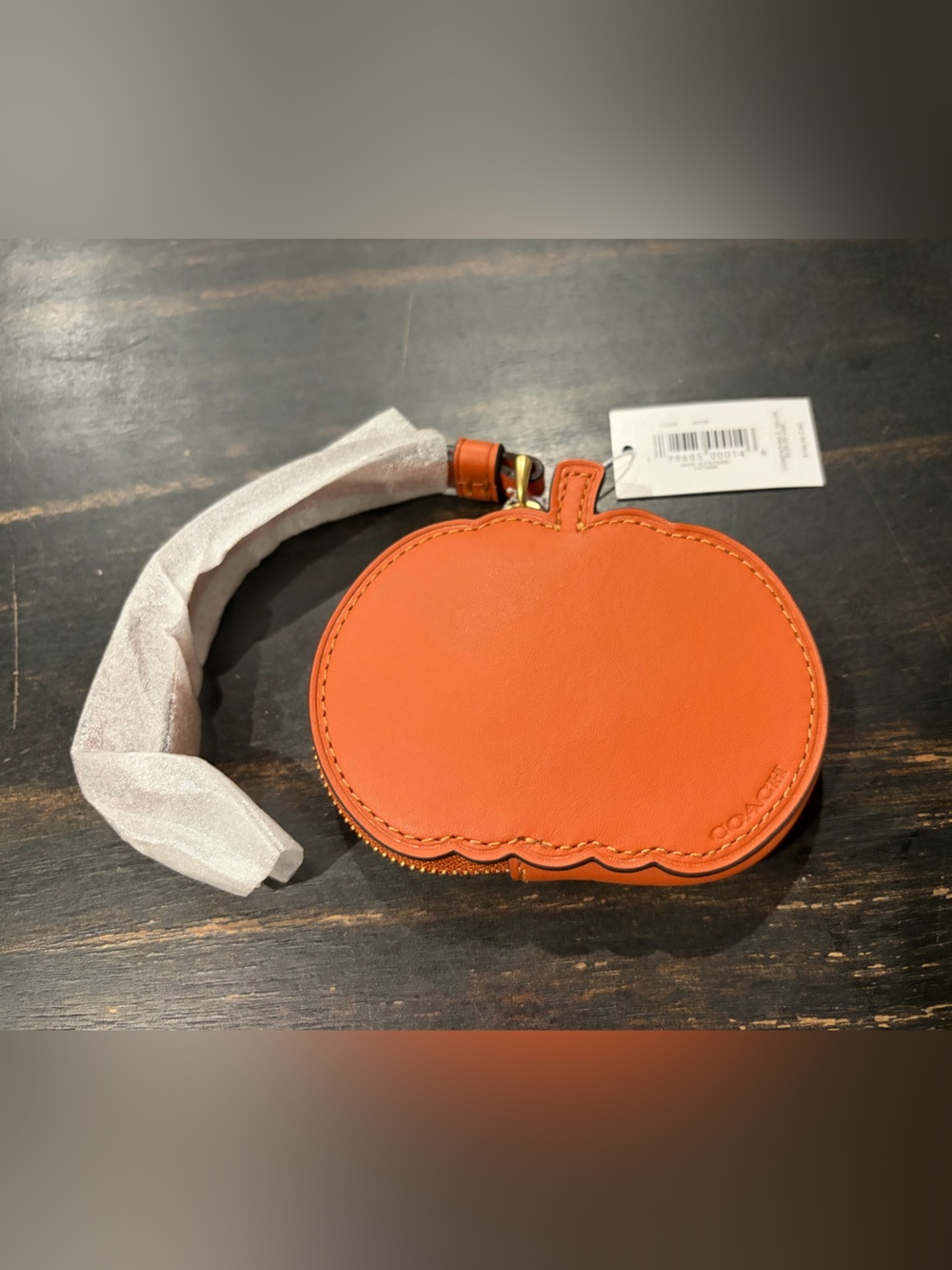 Coach Pumpkin Wristlet